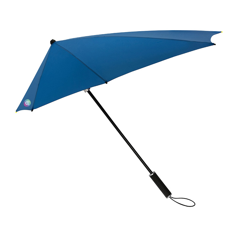 Aerodynamic storm umbrella